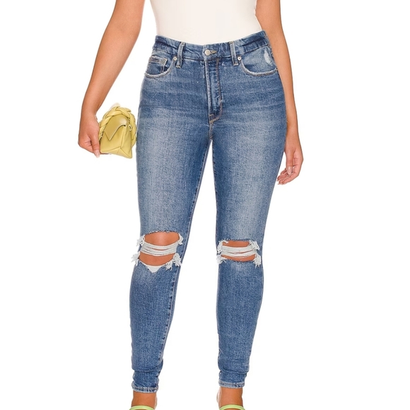 Good American Good Waist in Indigo144 Jeans - Picture 1 of 9